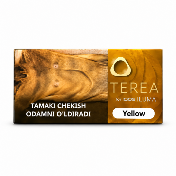 TEREA Yellow Uzbekistan heated tobacco pack for IQOS ILUMA
