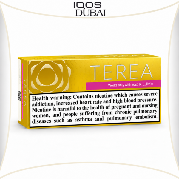 IQOS TEREA Yellow Italy product pack on white background